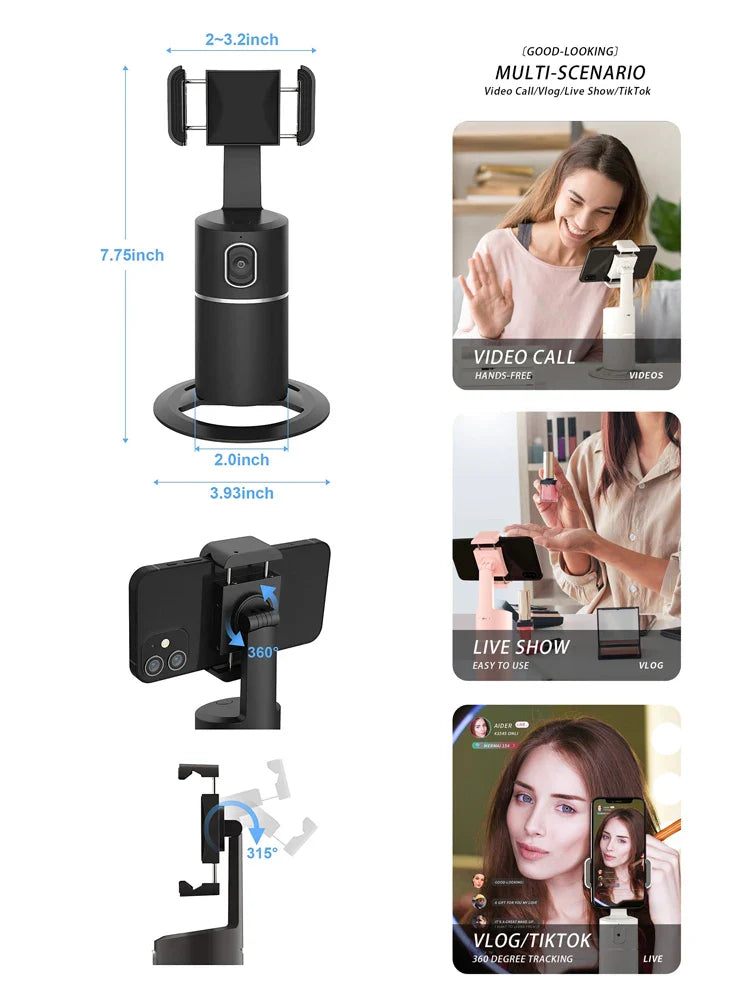 TrackPod - Smart automatisk ansiktsspårande tripod