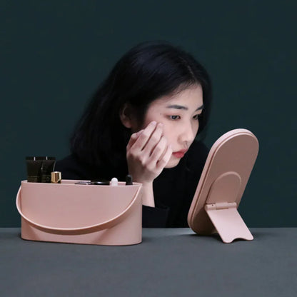 LuxeCase - Travel Portable Makeup Organizer Box With LED