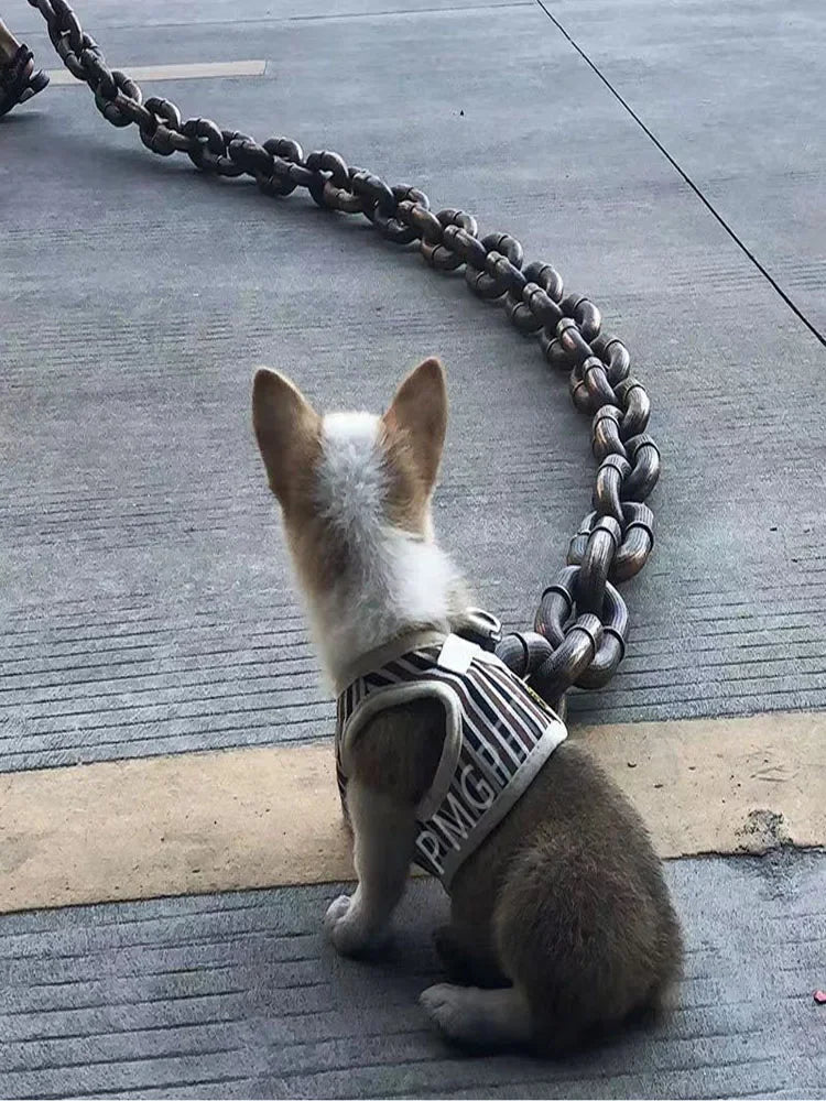 PawChain Couture - Överdimensionerat fejkat kedjekoppel för hundar
