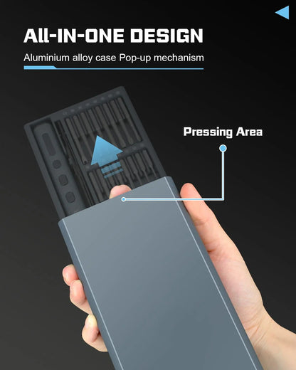 PowerBit Pro - 68-i-1 mini precisions elektriskt skruvmejselset