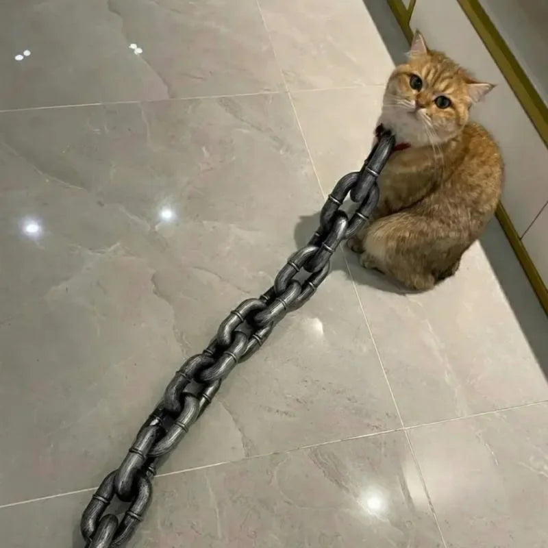 PawChain Couture - Överdimensionerat fejkat kedjekoppel för hundar