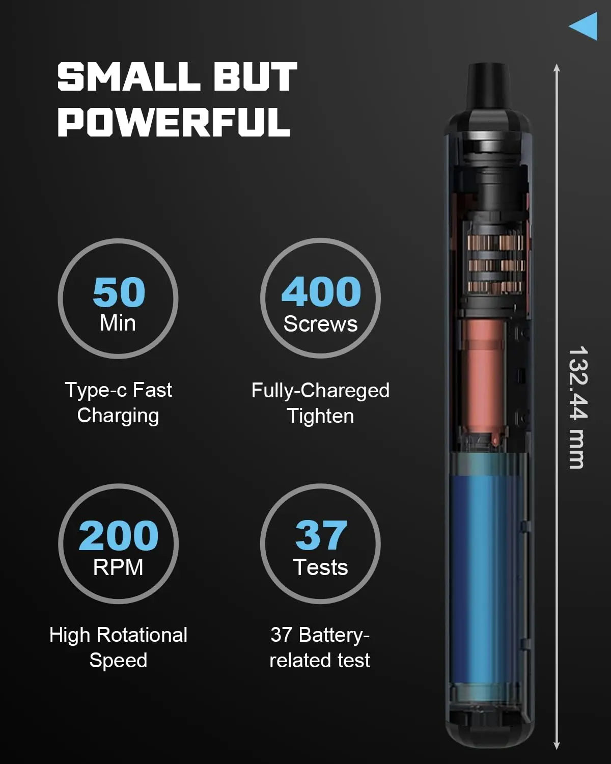 PowerBit Pro - 68-i-1 mini precisions elektriskt skruvmejselset